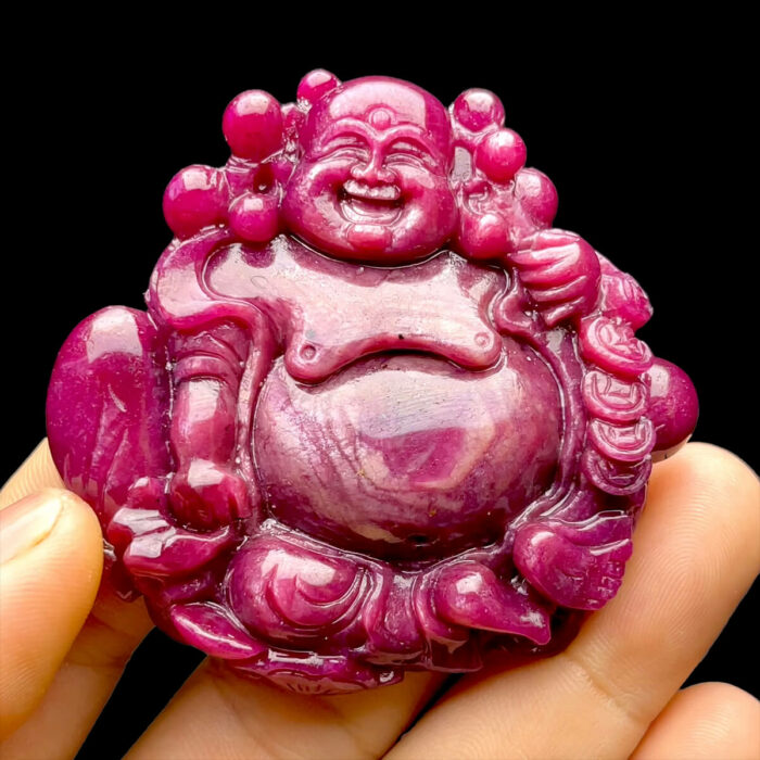 Mặt Phật Di Lặc - Đá Ruby Phi Tự Nhiên #MRB-220724-01 1