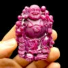 Mặt Phật Di Lặc - Đá Ruby Phi Tự Nhiên #MRB-220727-01 2