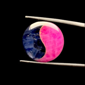 Mặt dây Âm Dương - Đá Ruby Sapphire Tự Nhiên #MRBSP-220915-01