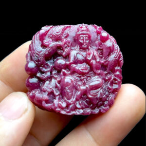 Mặt Quan Âm Tự Tại - Đá Ruby Tự Nhiên #MRB-221003-01
