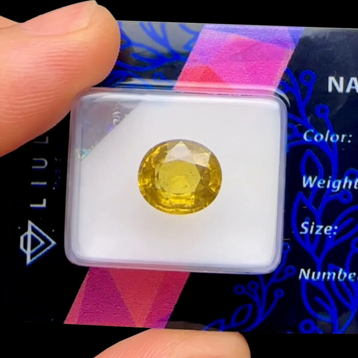 Mặt Nhẫn Đá Sapphire Vàng - Tự Nhiên #MSP-221021-01 1