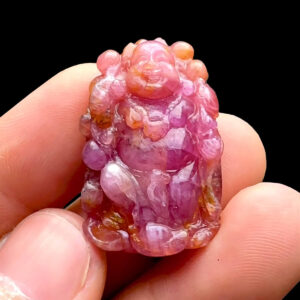 Mặt Phật Di Lặc - Đá Ruby Tự Nhiên #MRB-221029-05