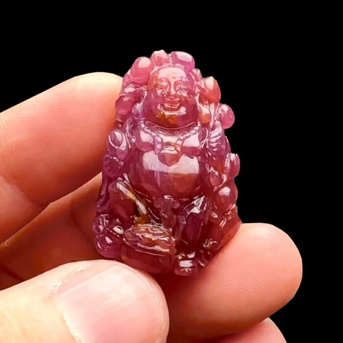 Mặt Phật Di Lặc - Đá Ruby Tự Nhiên #MRB-221029-06 1