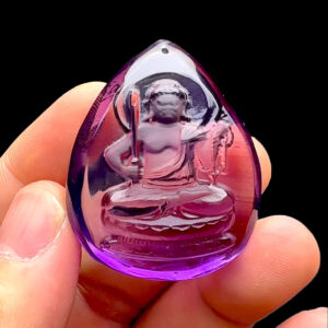 Mặt Bất Động Minh Vương - Đá Thạch Anh Tím - Amethyst #MTAT-230114-07