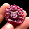 Mặt Phật Di Lặc - Đá Ruby Huyết Kính #MRB-230202-02 2