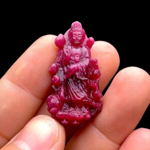 Mặt Quan Thế Âm Bồ Tát - Đá Ruby Huyết #MRB-230202-03