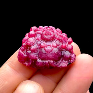 Mặt Phật Di Lặc - Đá Ruby Tự Nhiên #MRB-230202-04