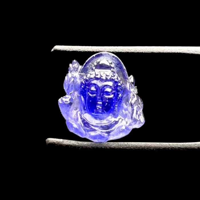 Mặt Phật A Di Đà - Đá Sapphire Xanh Hero #MSP-230202-01 1