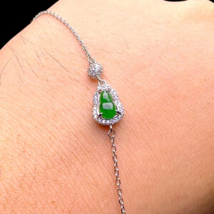 Lắc Tay Ngọc Hồ Lô - Ngọc Phỉ Thuý - Chuẩn A #LPTA-230310-01