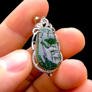 Mặt Sơn Thuỷ - Cẩm Thạch Phỉ Thuý - Chuẩn A #MPTA-230324-01