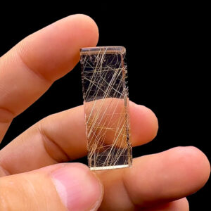 Phôi - Mặt Trụ - Thạch Anh Tóc Vàng Tự Nhiên #MTV-230324-01