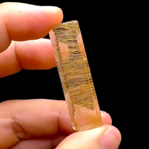 Phôi - Mặt Trụ - Thạch Anh Tóc Vàng Tự Nhiên #MTV-230324-03