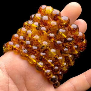 Vòng Tay - Đá Hổ Phách Hoa Tự Nhiên #VHP-230225-01