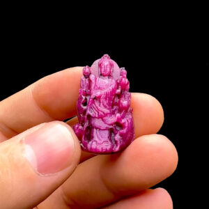 Mặt Quan Thế Âm Bồ Tát - Đá Ruby Tự Nhiên #MRB-230330-04