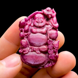 Mặt Phật Di Lặc - Đá Ruby Sao Tự Nhiên #MRB-230414-03