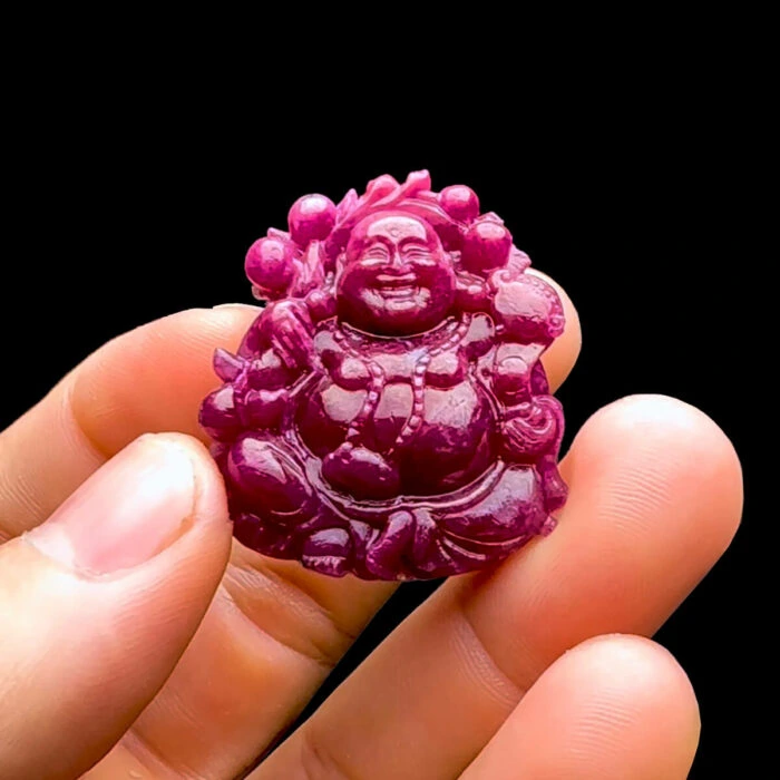 Mặt Phật Di Lặc - Đá Ruby Tự Nhiên #MRB-230414-05 1