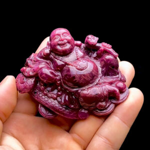 Mặt Phật Di Lặc - Đá Ruby Tự Nhiên #MRB-230415-02