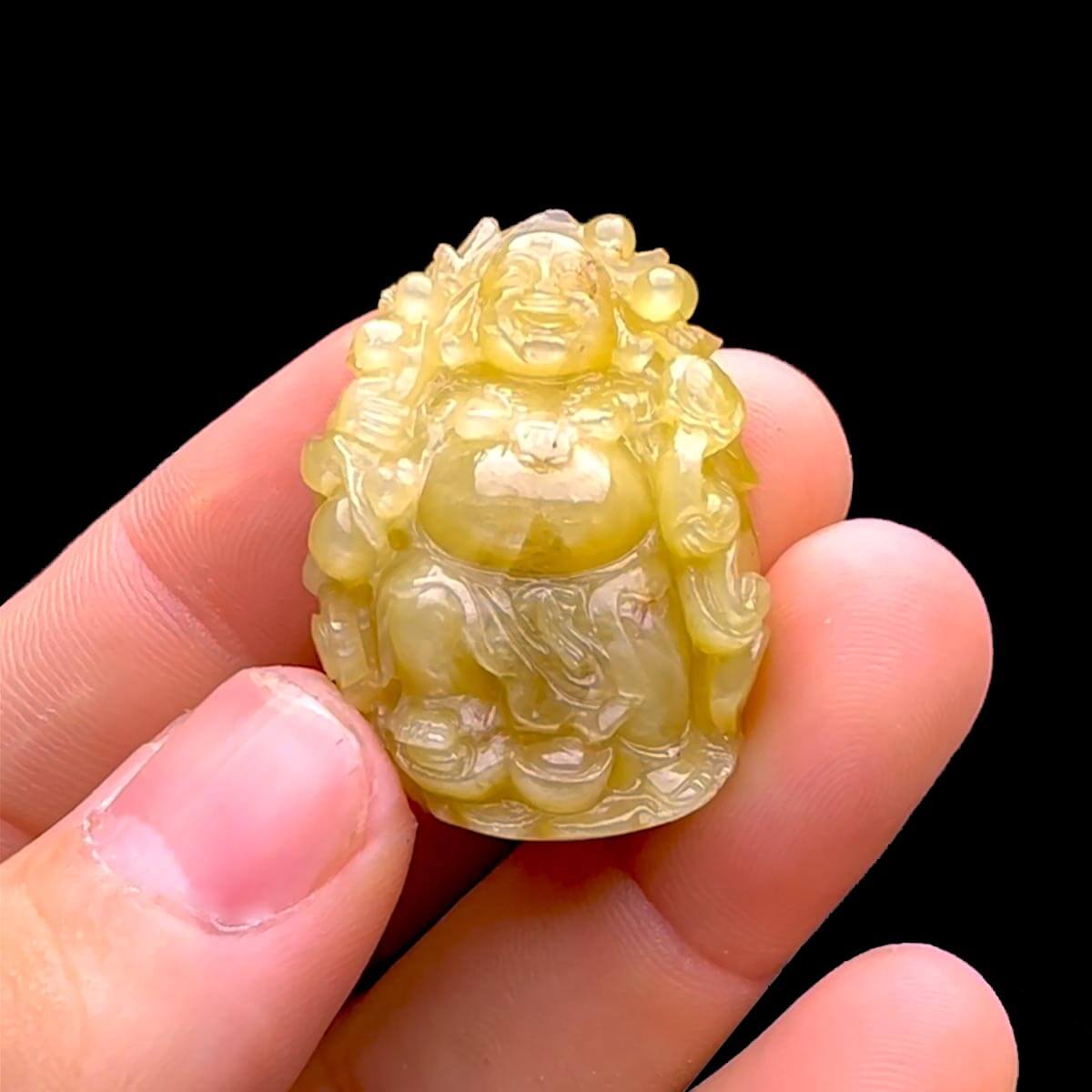 Mặt Phật Di Lặc - Đá Sapphire Sao Vàng #MSP-230412-02 3