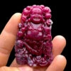 Mặt Phật Di Lặc - Đá Ruby Huyết Kính #MRB-230422-01 3