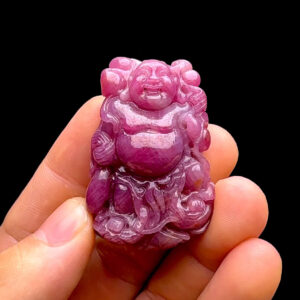 Mặt Phật Di Lặc - Đá Ruby Tự Nhiên #MRB-230422-03