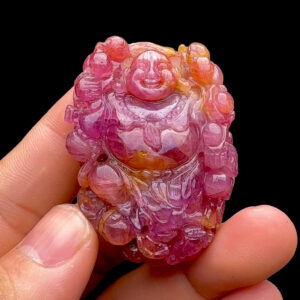 Mặt Phật Di Lặc - Đá Ruby Lục Yên #MRB-230424-05