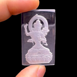 Mặt Văn Thù Bồ Tát – Đá Thạch Anh Trắng #MTAT-230418-03