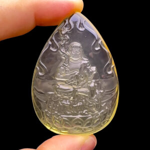 Mặt Bất Động Minh Vương - Đá Thạch Anh Vàng #MTAV-230501-06