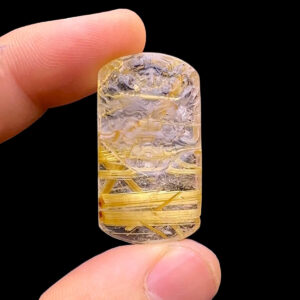 Mặt Rồng - Thạch Anh Tóc Vàng Bã Mía #MTV-230504-01