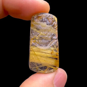 Mặt Rồng - Thạch Anh Tóc Vàng Bã Mía #MTV-230504-05