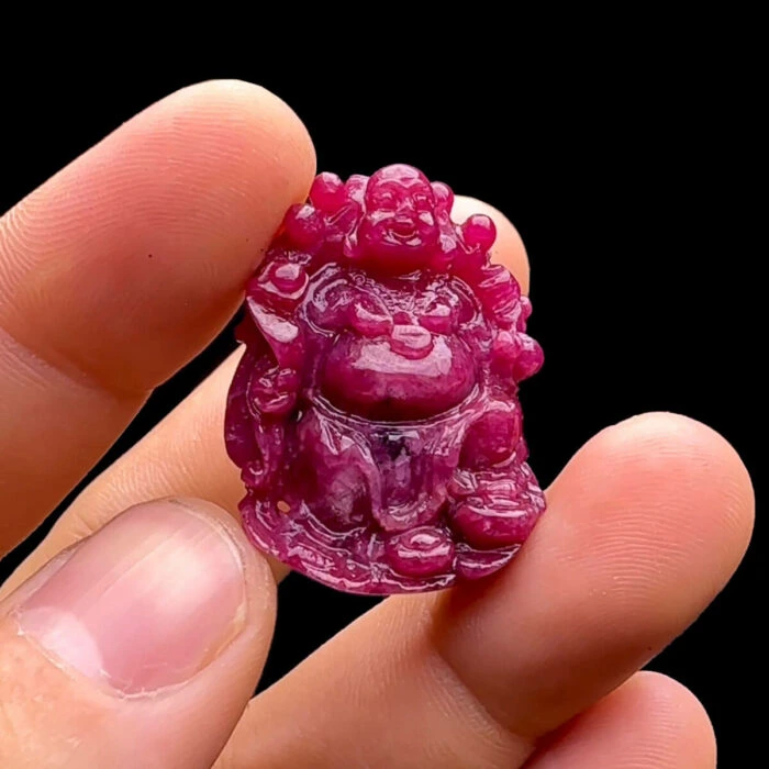Mặt Phật Di Lặc - Đá Ruby Tự Nhiên #MRB-230603-05 1