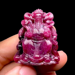 Mặt Thần Tài - Đá Ruby Tự Nhiên #MRB-230704-03