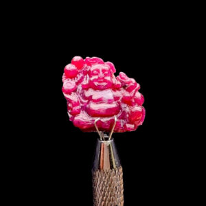 Mặt Phật Di Lặc - Đá Ruby Huyết Kính Tự Nhiên #MRB-230804-04