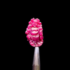 Mặt Phật Di Lặc - Đá Ruby Huyết Kính Tự Nhiên #MRB-230805-03