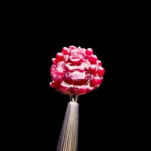 Mặt Phật Di Lặc - Đá Ruby Huyết Kính Tự Nhiên #MRB-230806-02