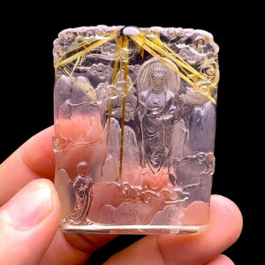 Mặt Phật A Di Đà - Thạch Anh Tóc Vàng Hoa Thị #MTV-230803-01