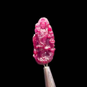 Mặt Quan Thế Âm Bồ Tát - Đá Ruby Tự Nhiên #MRB-230807-06