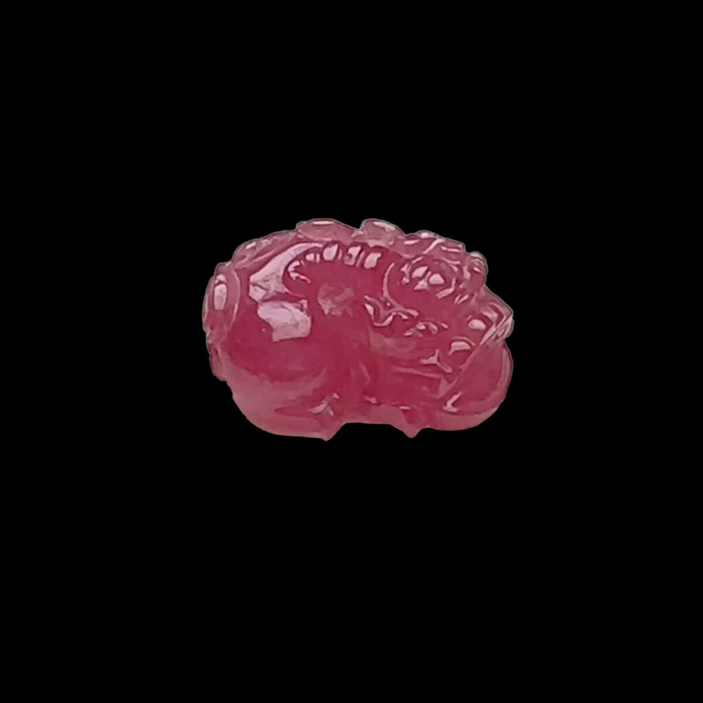 Mặt Tỳ Hưu Tài Lộc - Đá Ruby Thái Tự Nhiên #MRB-230903-01