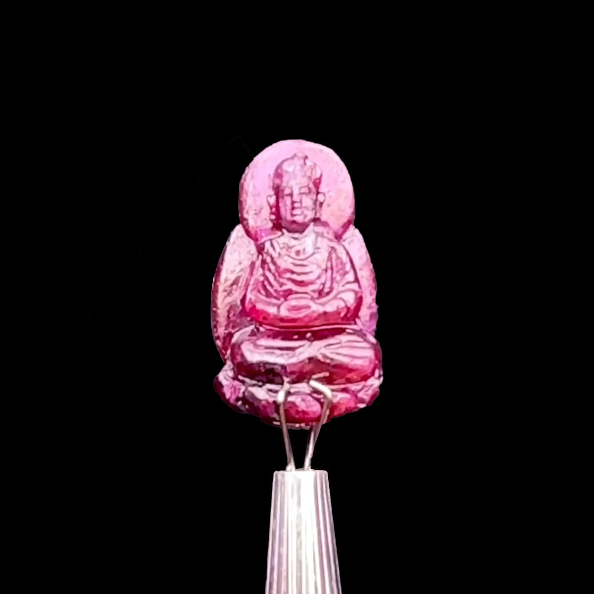 Mặt Phật A Di Đà - Đá Ruby Tự Nhiên #MRB-230904-04
