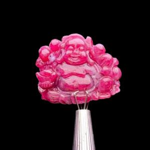 Mặt Phật Di Lặc - Đá Ruby Tự Nhiên #MRB-230905-04