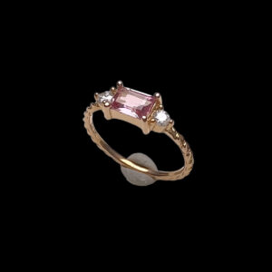 Nhẫn Nữ - Vàng Hồng - Sapphire Hồng Tự Nhiên #NSP-230808-01