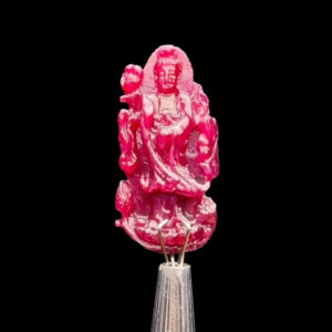Mặt Quan Thế Âm Bồ Tát - Đá Ruby Huyết Tự Nhiên #MRB-230906-03