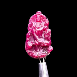 Mặt Quan Thế Âm Bồ Tát - Đá Ruby Huyết Tự Nhiên #MRB-230906-05