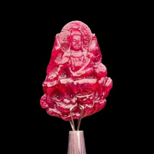 Mặt Quan Âm Tự Tại - Đá Ruby Huyết Tự Nhiên #MRB-230907-01