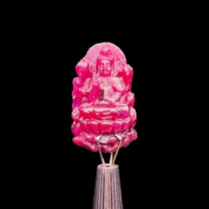 Mặt Quan Thế Âm Bồ Tát - Đá Ruby Huyết Tự Nhiên #MRB-230907-02