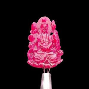 Mặt Quan Thế Âm Bồ Tát - Đá Ruby Huyết Tự Nhiên #MRB-230907-04