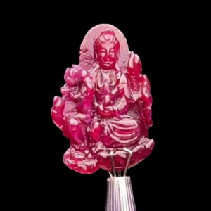 Mặt Quan Âm Tự Tại - Đá Ruby Huyết Tự Nhiên #MRB-231002-05