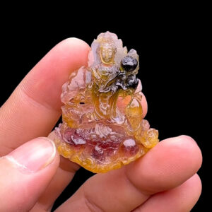 Mặt Quan Thế Âm - Tourmaline Lục Yên #MTM-231103-01