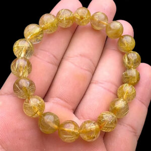 Vòng tay - Thạch Anh Tóc Vàng Bã Mía #VTV-231101-03