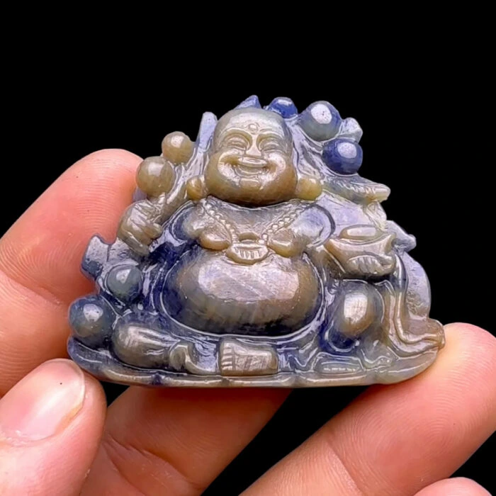 Mặt Phật Di Lặc - Đá Sapphire Sao Tự Nhiên #MSP-231109-02 1