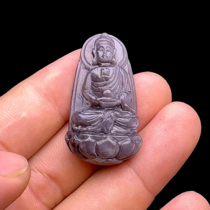 Mặt Phật A Di Đà - Đá Sapphire Sao Tự Nhiên #MSP-231110-03 1
